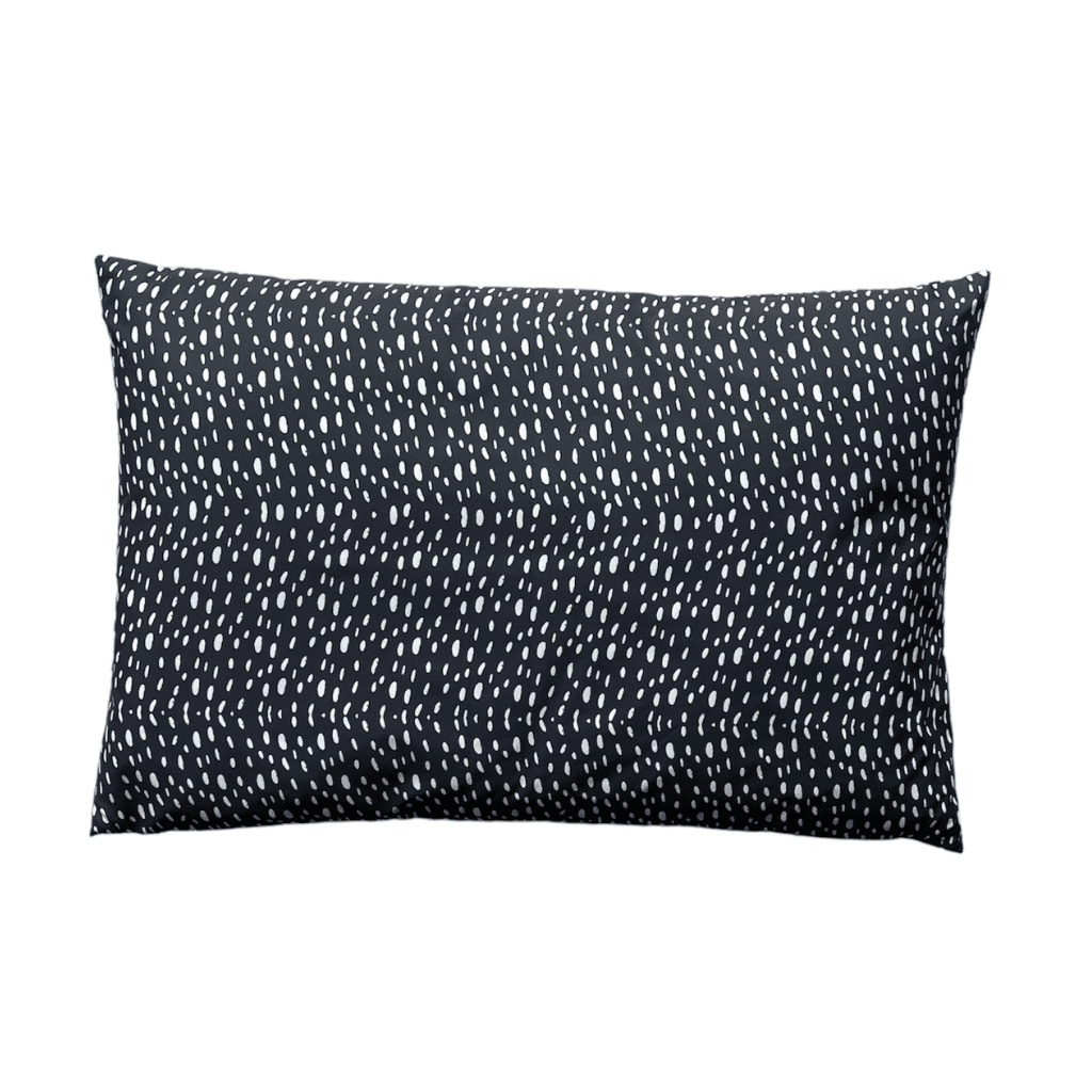 kussen zwart hart achterkant