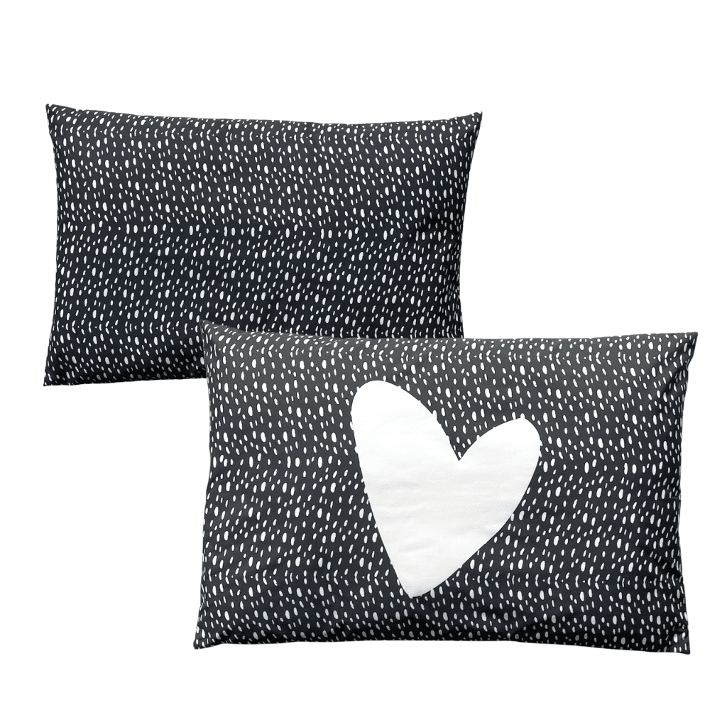 kussen zwart hart living club