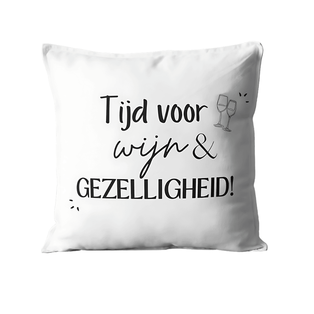 sierkussen wijn voorkant
