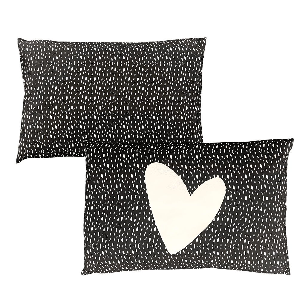 sierkussen zwart hart living club
