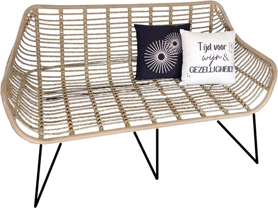 sierkussens wijn goede dag tuinbank