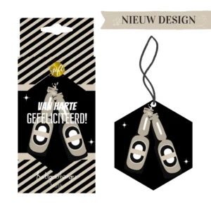 Autogeurhanger - Gefeliciteerd Bier