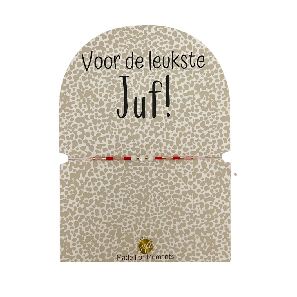 Armband - Leukste Juf