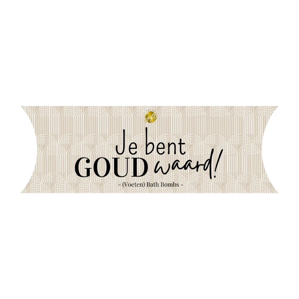 Gondeldoosje Bath Bombs - Goud Waard