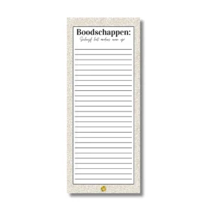 Notitieblok - Boodschappenlijst